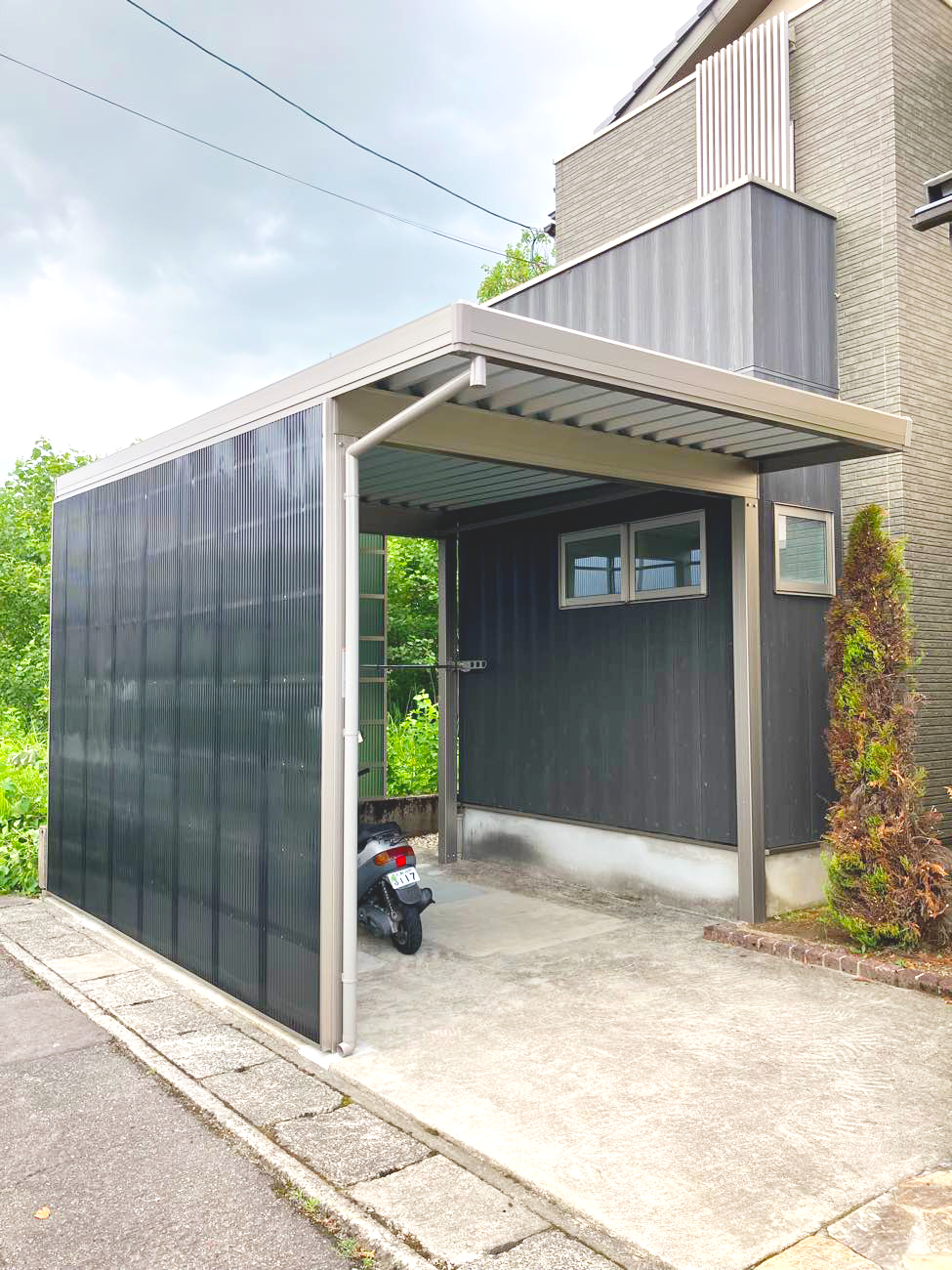 大野市　外構工事　カーポート